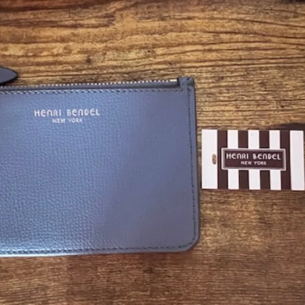 Henri Bendel Mini Leather Zip Coin Wallet - Picture 11 of 11